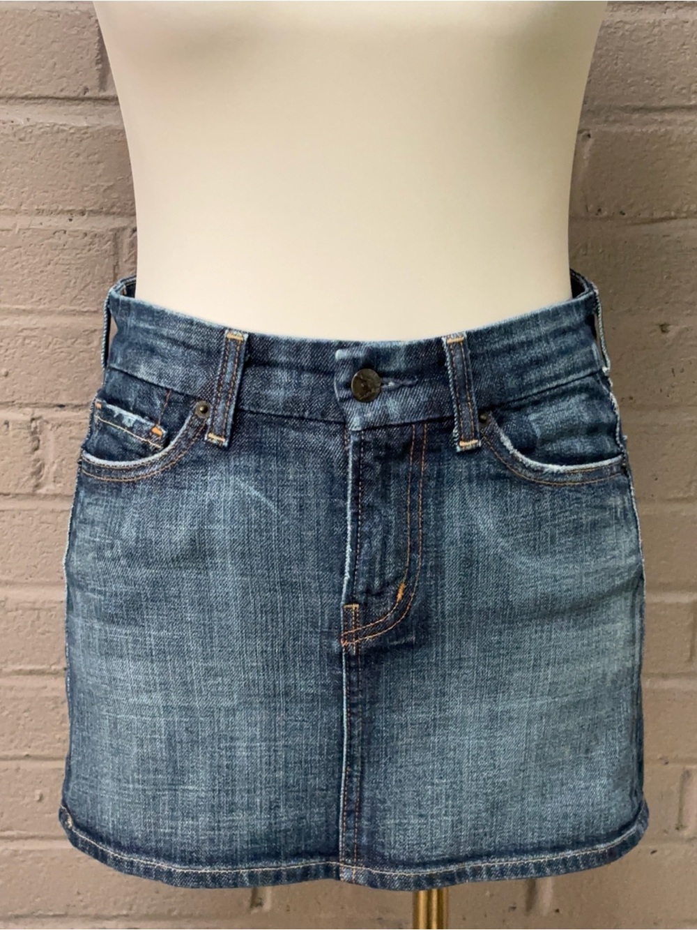 Citizens Of Humanity Blue Denim Mini Skirt 25